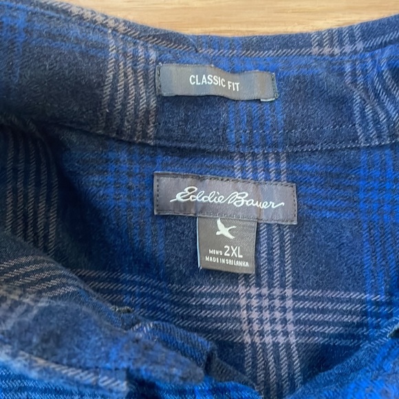 Eddie Bauer Classic Fit, Button Down Plaid Shirt, 2XL - Picture 2 of 8